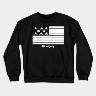 American Flag - 4th of July Crewneck Sweatshirt